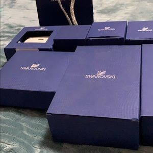 Swarovski 10 boxes and 3 bags